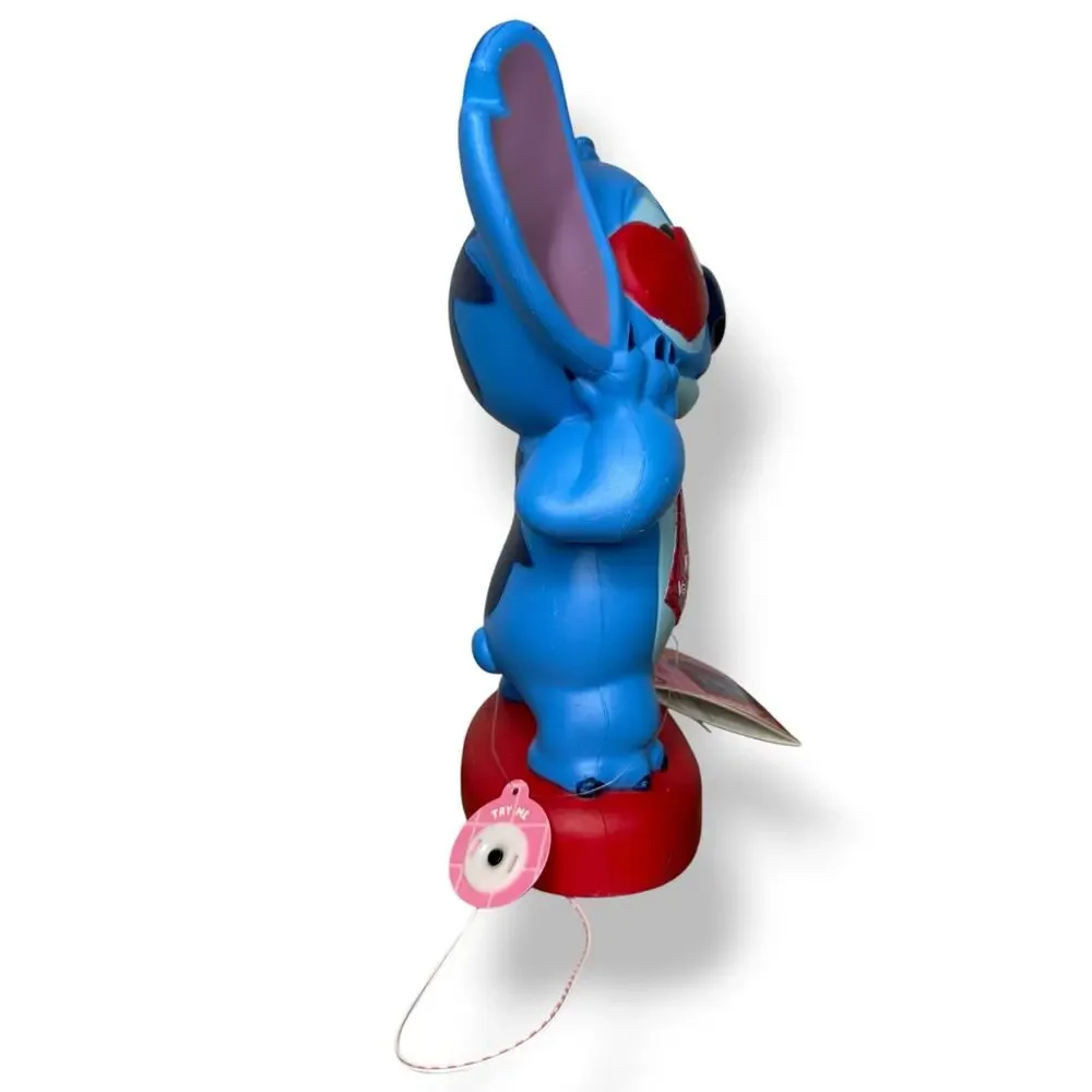 Disney Stitch Valentine's Day Lighted‎ Blow Mold Decor 12” NEW